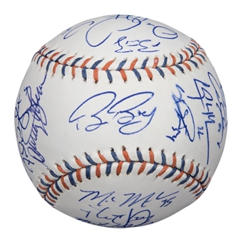 2013 National League All-Star Team Signed OML Selig Baseball With 25 Signatures Including Kershaw, Wright, & Freeman (JSA)